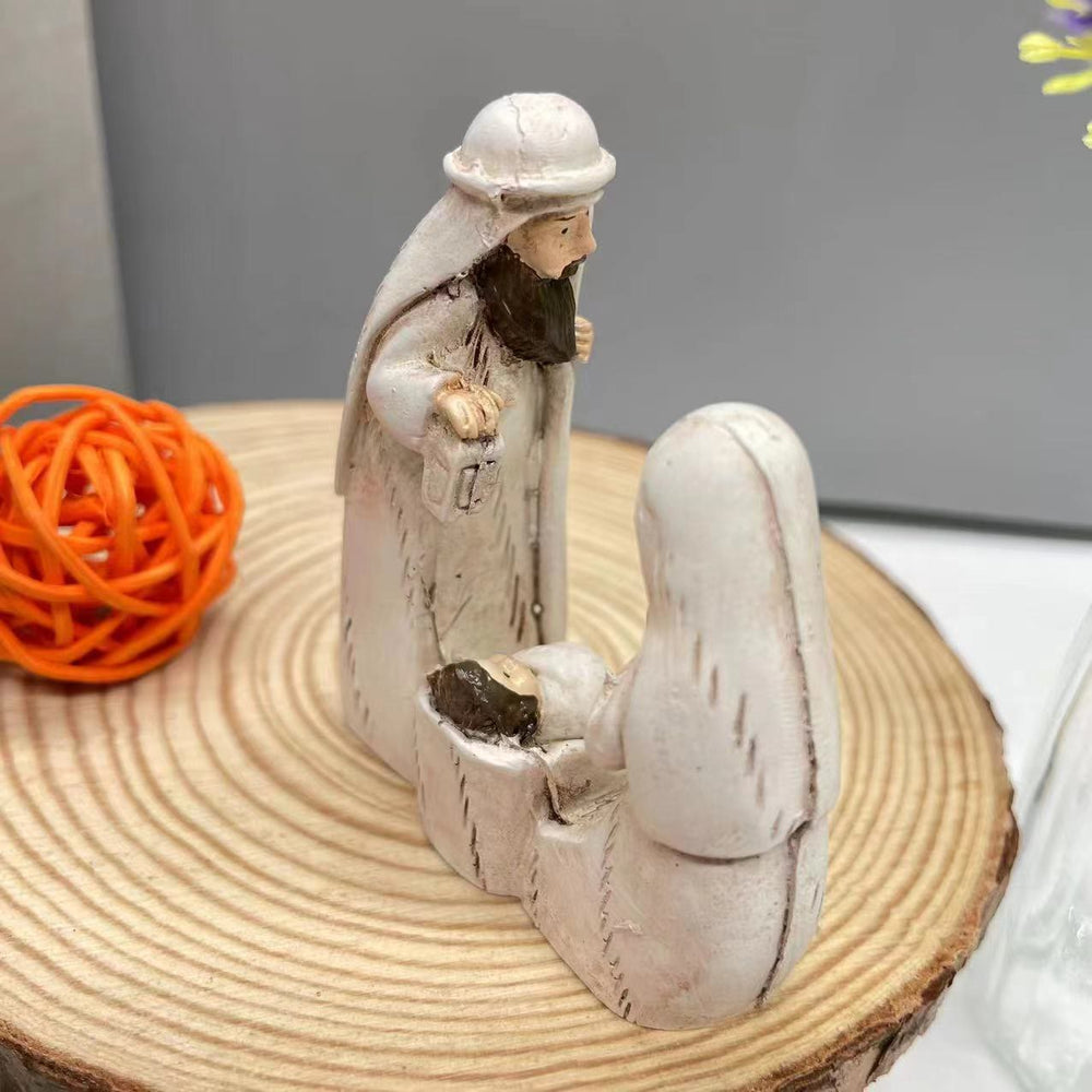 Christianartworkshop Classic Style Harmonious Nativity Scene Holy Family Desktop Decorations Ornament - image 1