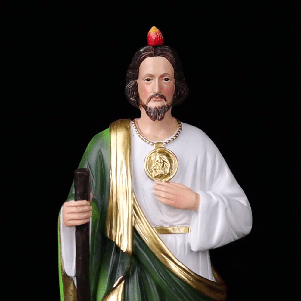 Christianartworkshop St. Jude Resin Statue Patron Saint of Hope and Miracles Desktop Decorations Ornament - image 2