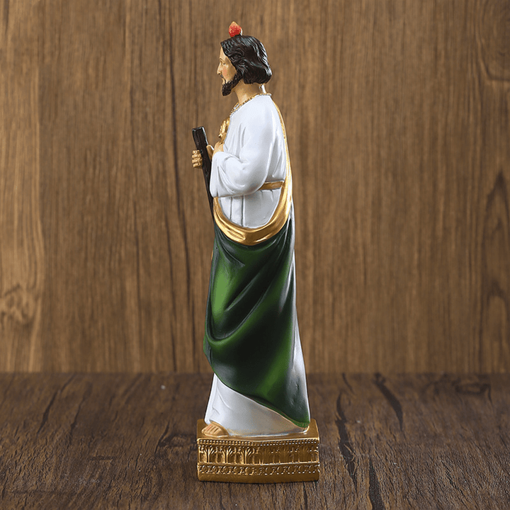 Christianartworkshop St. Jude Resin Statue Patron Saint of Hope and Miracles Desktop Decorations Ornament - image 1