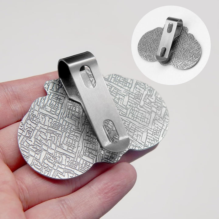 Christianartworkshop St. Benedict Protect Your Journey Two Medals Metal Visor Clips - image 2