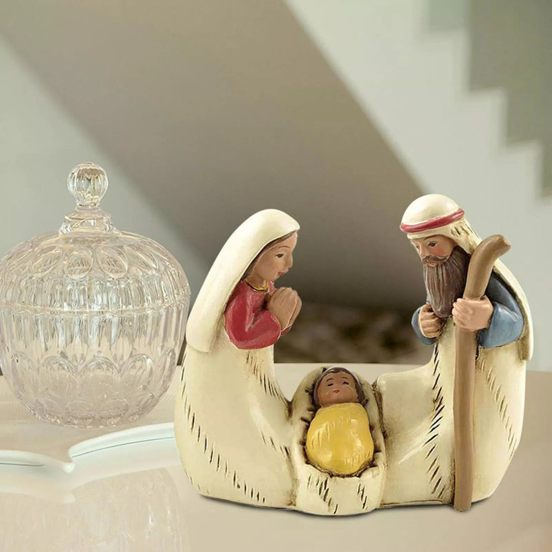 Christianartworkshop Holy Family Nativity Figurine Set Desktop Decorations Ornament - image 1