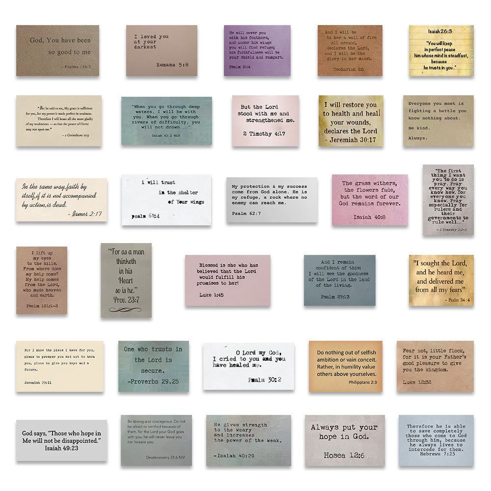 Christianartworkshop Classic Religious Bible Verse Inspiring Quotes Faith Stickers - image 7