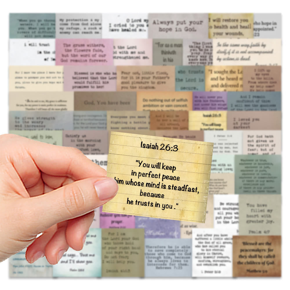 Christianartworkshop Classic Religious Bible Verse Inspiring Quotes Faith Stickers - image 4