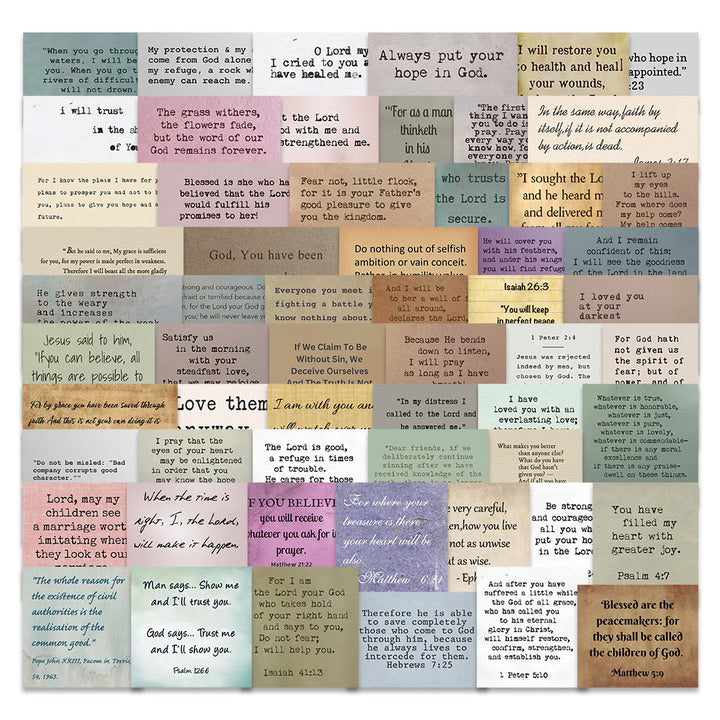 Christianartworkshop Classic Religious Bible Verse Inspiring Quotes Faith Stickers - image 1