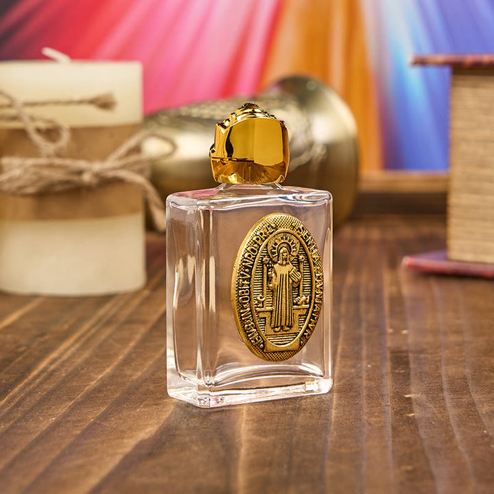 Christianartworkshop Exclusive Crafted St. Benedict Holy Water Bottle - A Vessel of Blessing and Protection - image 4