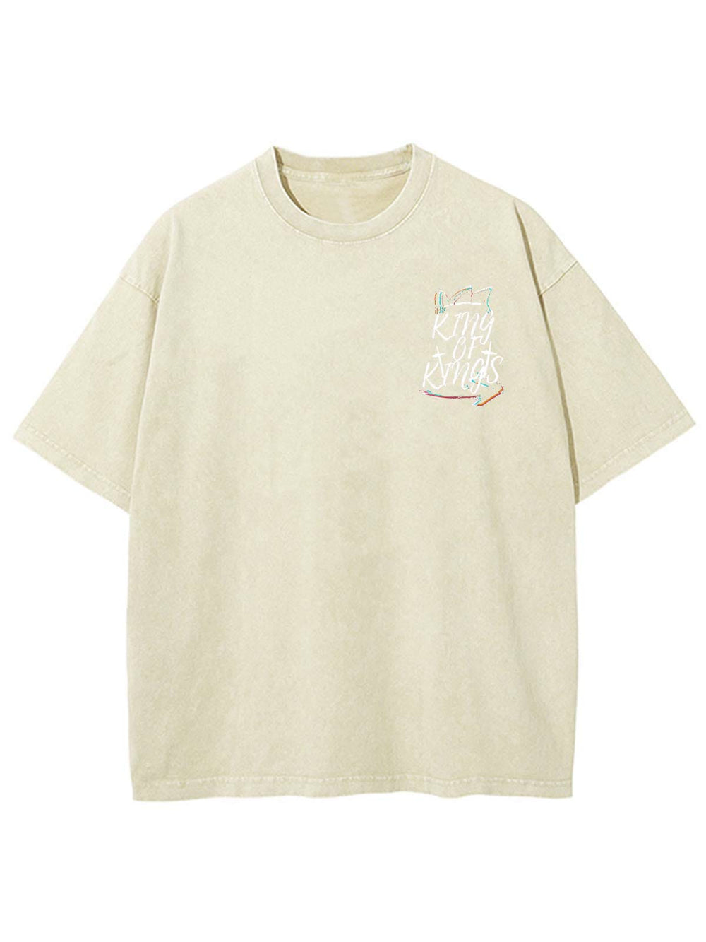 Christianartworkshop King Of Kings Unisex Washed T-shirt - image 1