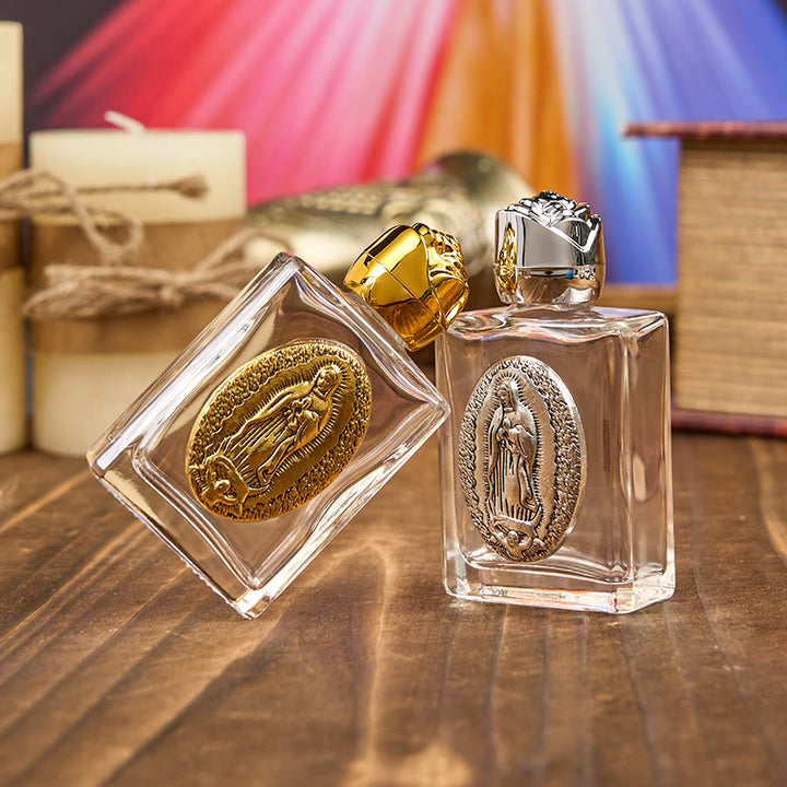 Christianartworkshop Exclusive Crafted Our Lady of Guadalupe Holy Water Bottle - A Vessel of Blessing and Protection - image 0
