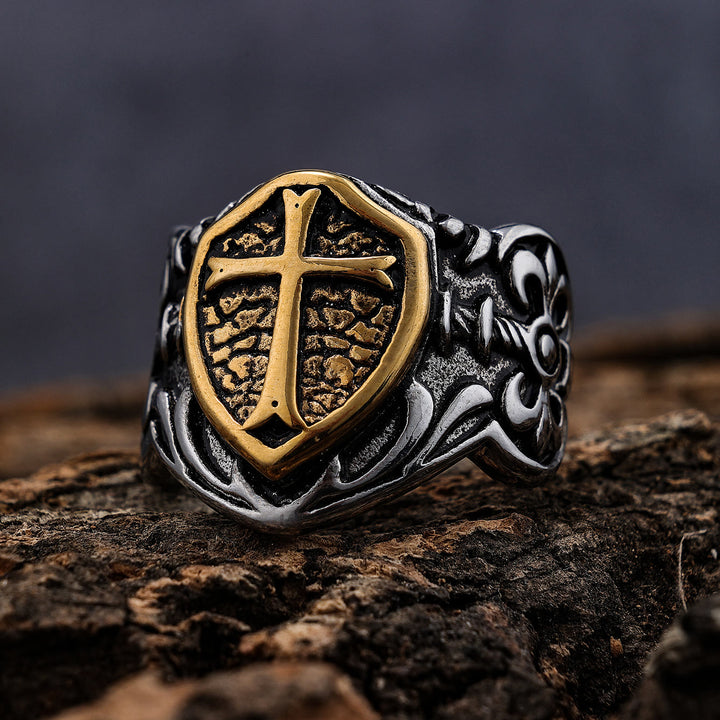 Christianartworkshop Exclusive Crafted Cross Ring - Expression of Daily Faith  - AU Size Z+1（US 14） - image 0