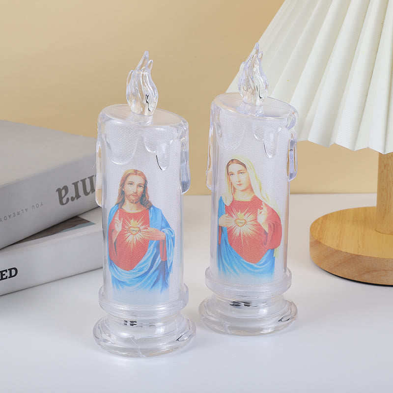 Christianartworkshop Classic Holy Family Decorative Candle -A Luminary of Faith and Devotion - image 5