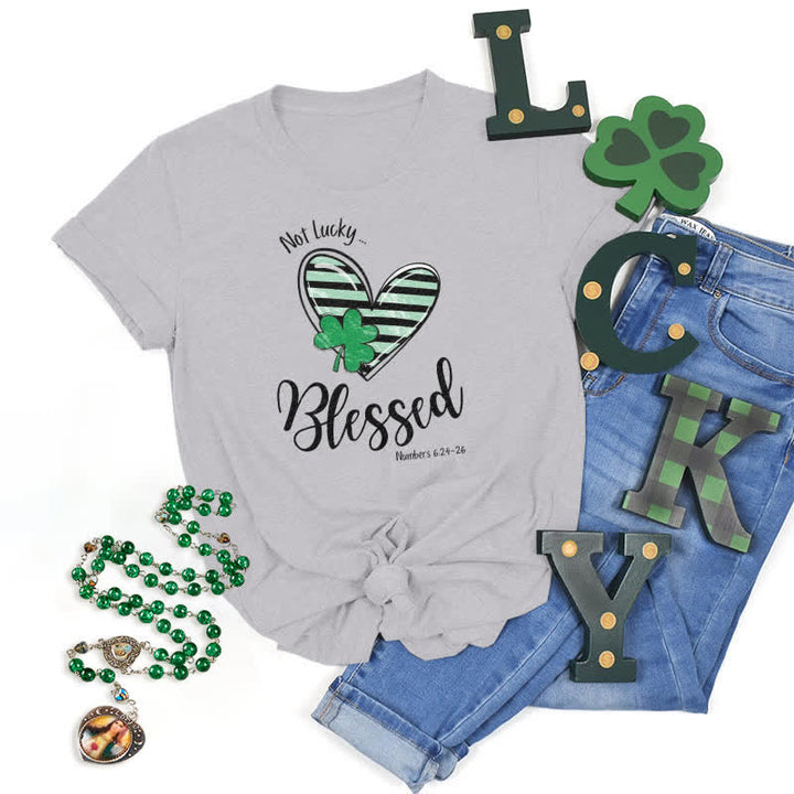 Christianartworkshop Blessed Beyond the Luck of the Irish Faith-Inspired T-Shirt - Grey - 2XL - image 22