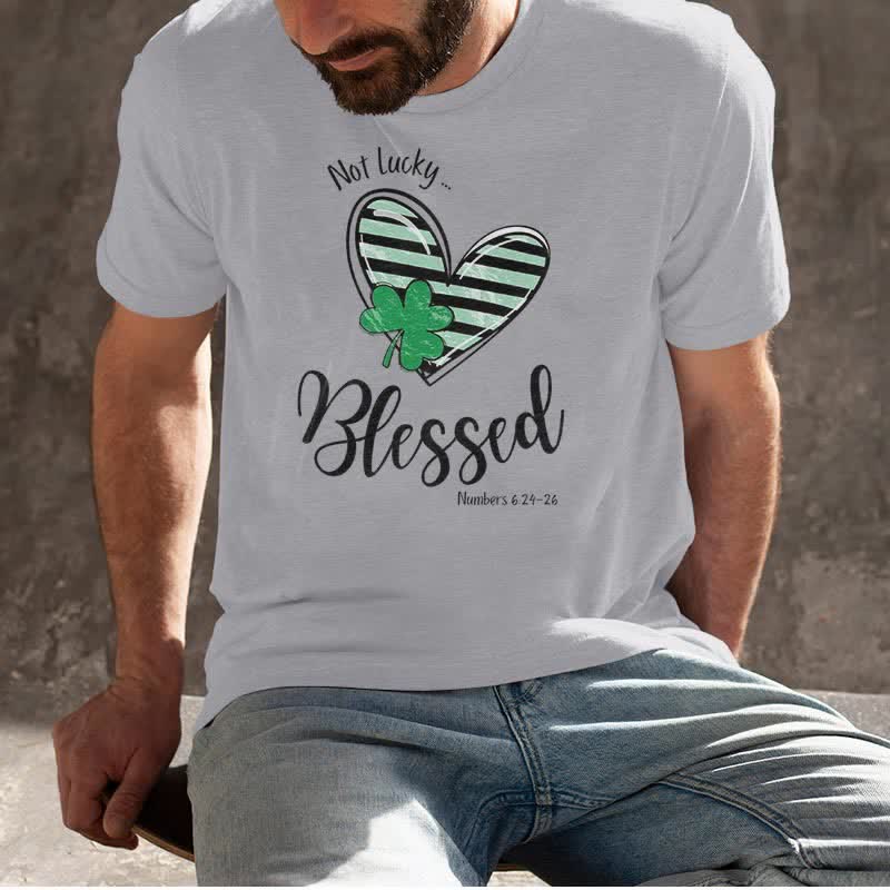 Christianartworkshop Blessed Beyond the Luck of the Irish Faith-Inspired T-Shirt - image 24