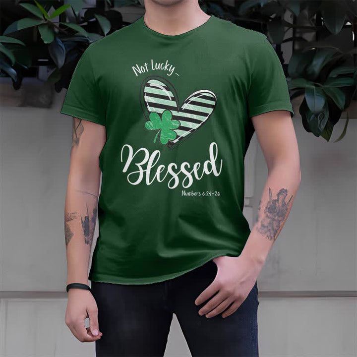 Christianartworkshop Blessed Beyond the Luck of the Irish Faith-Inspired T-Shirt - image 21
