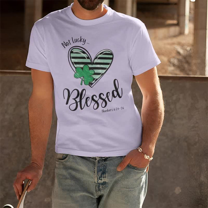 Christianartworkshop Blessed Beyond the Luck of the Irish Faith-Inspired T-Shirt - image 26
