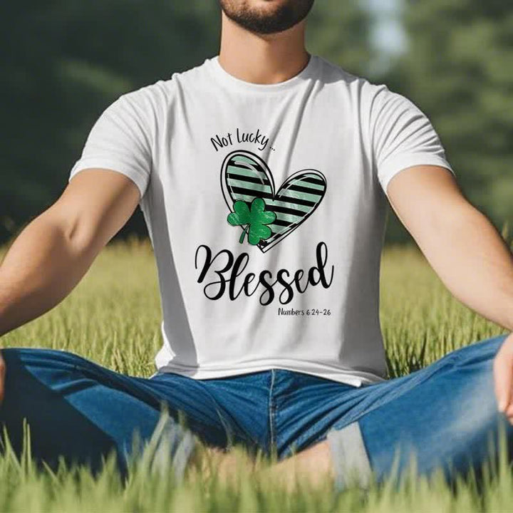 Christianartworkshop Blessed Beyond the Luck of the Irish Faith-Inspired T-Shirt - image 8