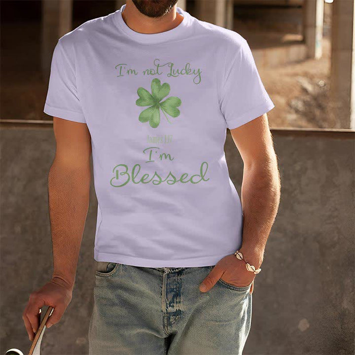 Christianartworkshop I'M Not Lucky I'm Blessed Faith-Inspired T-Shirt - image 27