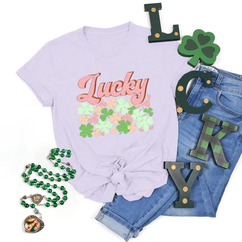 Christianartworkshop Embrace the Luck of the Irish Faith-Inspired T-Shirt - Purple - 2XL - image 22