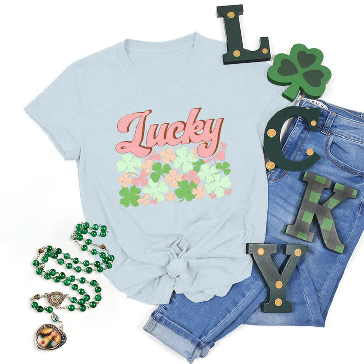 Christianartworkshop Embrace the Luck of the Irish Faith-Inspired T-Shirt - Blue - 2XL - image 2