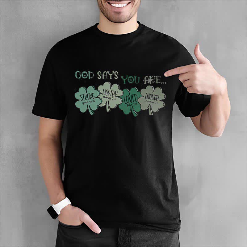 Christianartworkshop Divine Shamrock: God's Promises Faith-Inspired T-Shirt - image 19