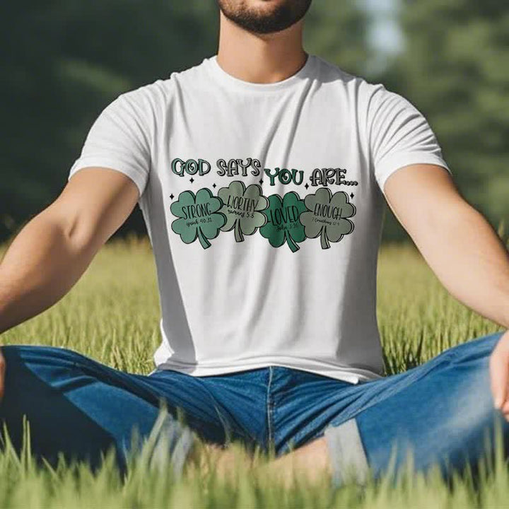 Christianartworkshop Divine Shamrock: God's Promises Faith-Inspired T-Shirt - image 7