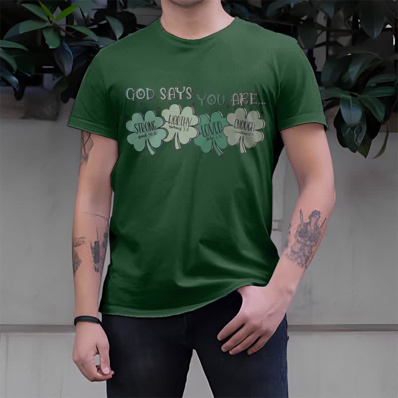 Christianartworkshop Divine Shamrock: God's Promises Faith-Inspired T-Shirt - image 16