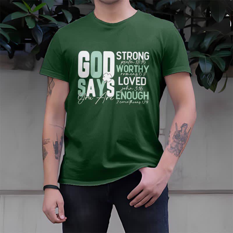 Christianartworkshop Empowerment Clover Tee Faith-Inspired T-Shirt - image 1