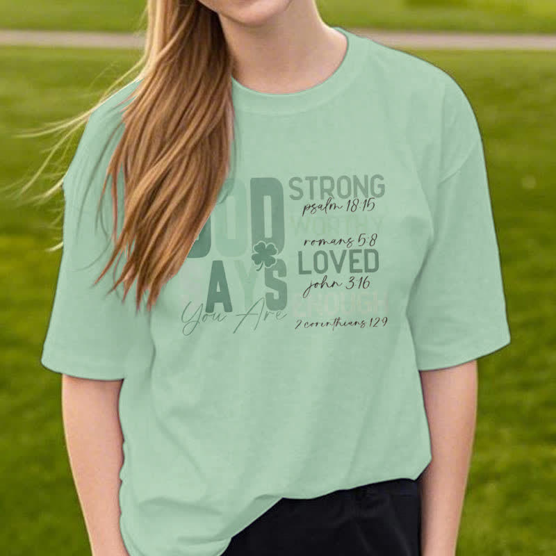 Christianartworkshop Empowerment Clover Tee Faith-Inspired T-Shirt - image 15