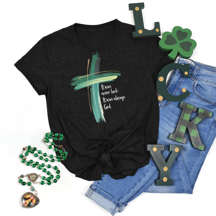 Christianartworkshop Empowerment Clover Faith-Inspired T-Shirt - Black - 2XL - image 23