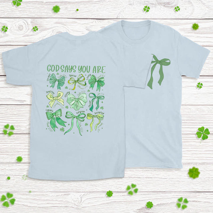 Christianartworkshop Threads of Faith Symbols of Blessing Faith-Inspired T-Shirt - Blue - 2XL - image 14