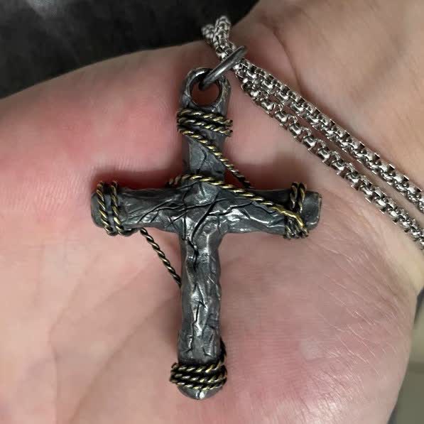 Christianartworkshop Exquisite 925 Silver Delicate Style Crucifix & Anchor Pendant Necklace - image 5