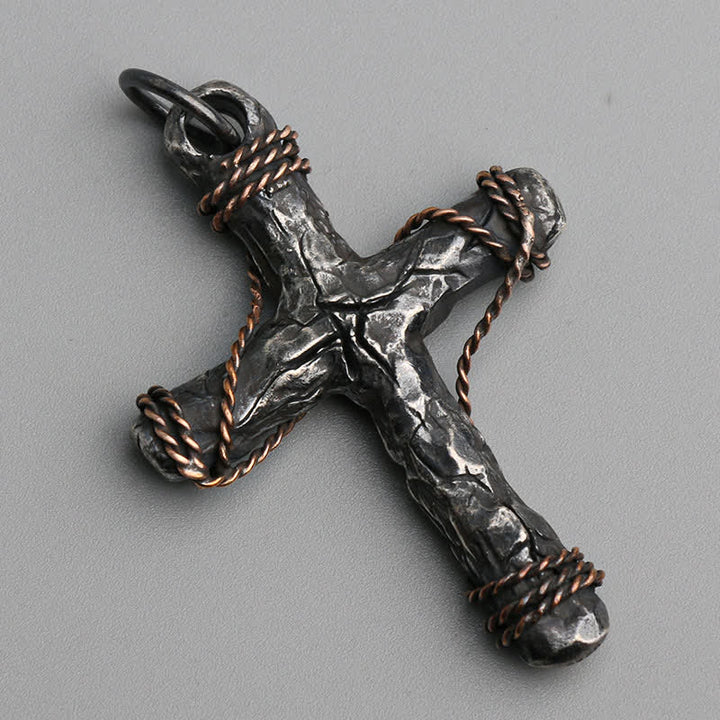 Christianartworkshop Exquisite 925 Silver Delicate Style Crucifix & Anchor Pendant Necklace - image 3