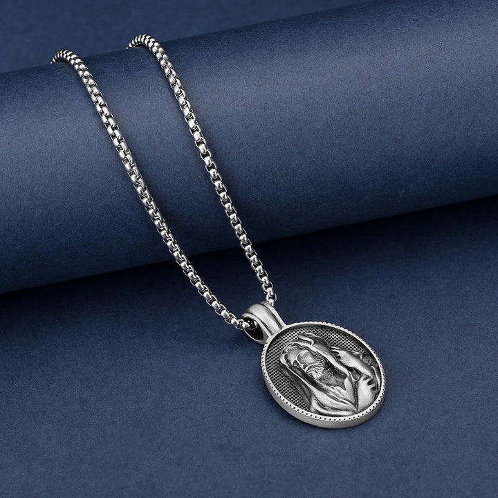 Christianartworkshop Jesus the Good Shepherd Necklace - A Meaningful Symbol of Love and Protection