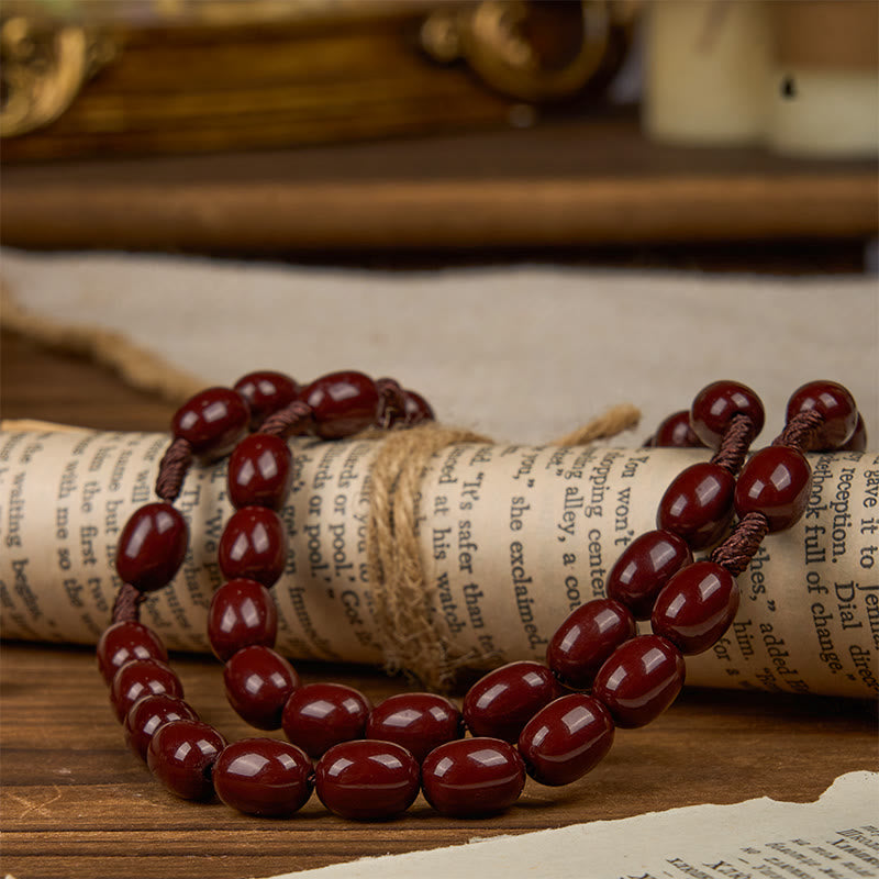 Christianartworkshop St. Benedict & Crucifix of 8*10mm Oval Bead Rosary - Three Timeless Colors - image 12