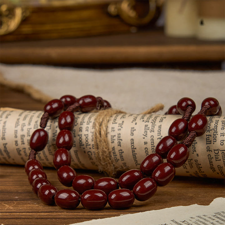 Christianartworkshop St. Benedict & Crucifix of 8*10mm Oval Bead Rosary - Three Timeless Colors - image 12