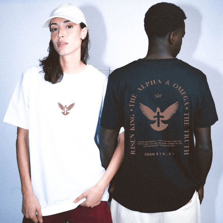 Christianartworkshop Jesus Is The Way The Truth The Life Cotton T-Shirt - image 3