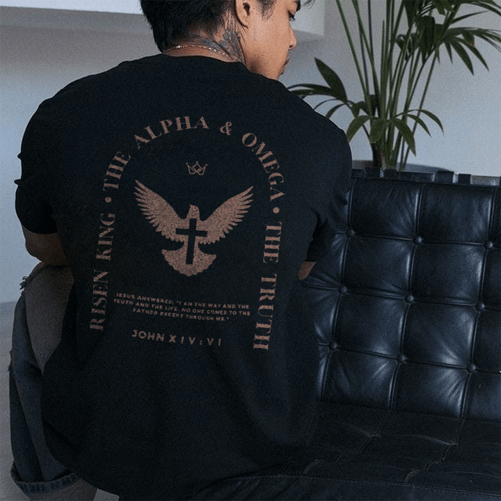 Christianartworkshop Jesus Is The Way The Truth The Life Cotton T-Shirt - image 6