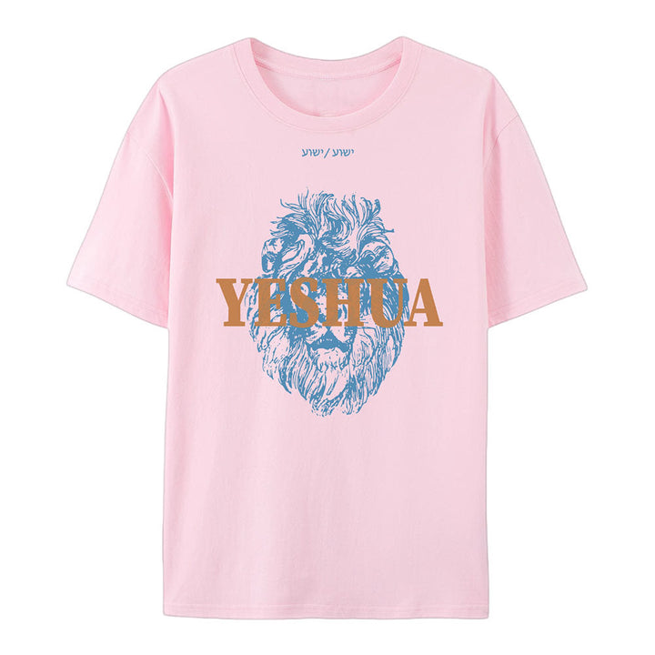 Christianartworkshop Yeshua Cotton T-Shirt - Pink - 2XL - image 4