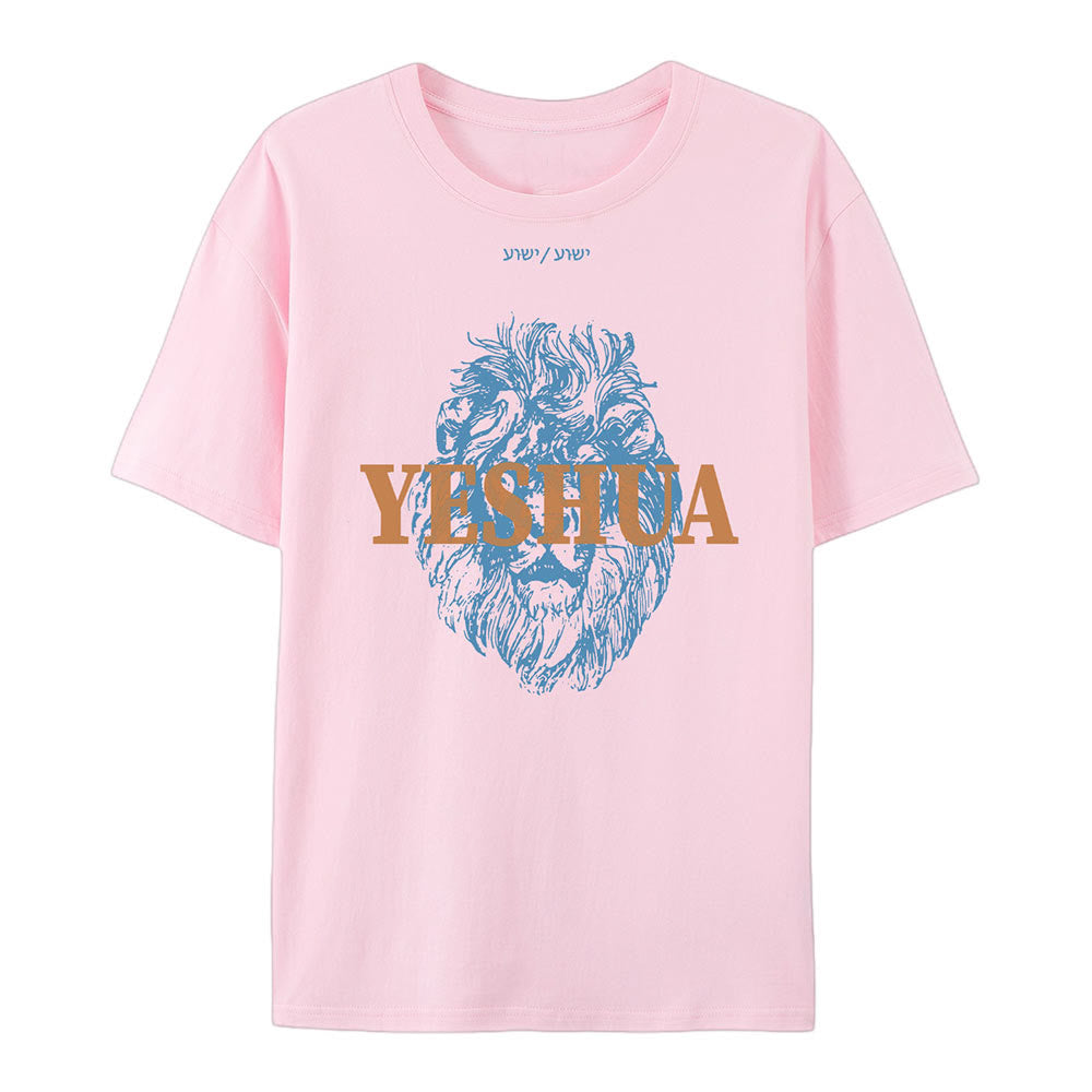 Christianartworkshop Yeshua Cotton T-Shirt - Pink - 2XL - image 4