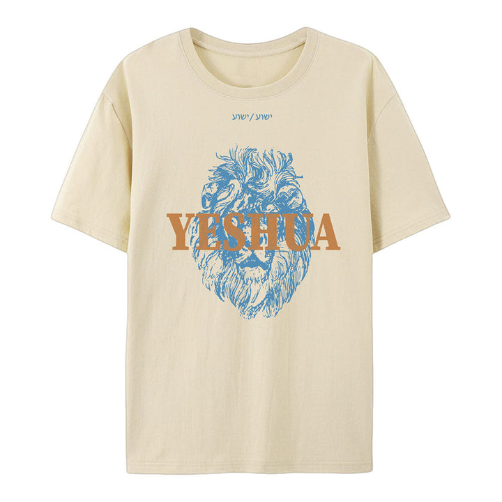 Christianartworkshop Yeshua Cotton T-Shirt - Beige - 2XL - image 3