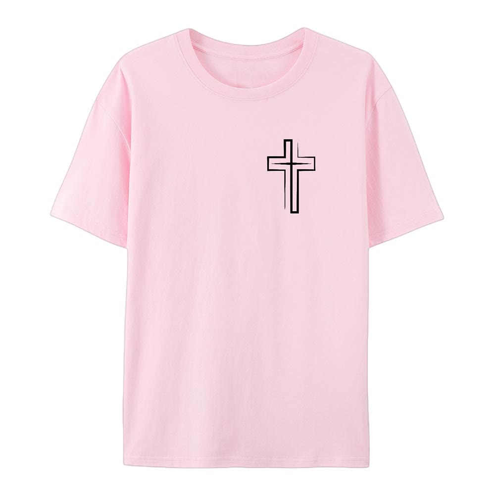 Christianartworkshop Saved By The Lord Cotton T-Shirt - image 17