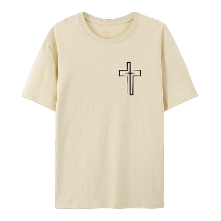 Christianartworkshop Saved By The Lord Cotton T-Shirt - image 14