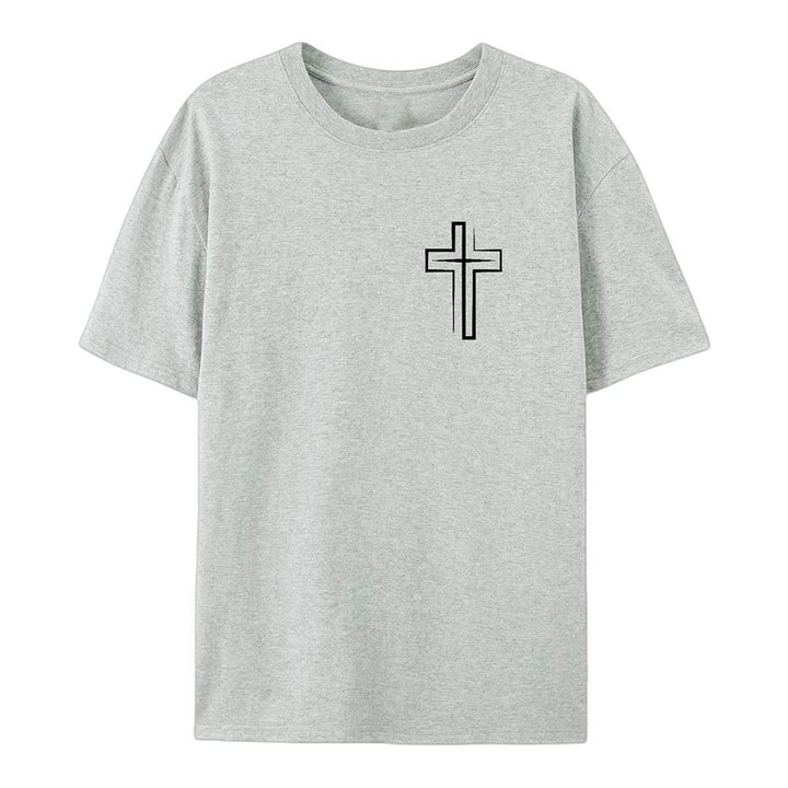 Christianartworkshop Saved By The Lord Cotton T-Shirt - image 23