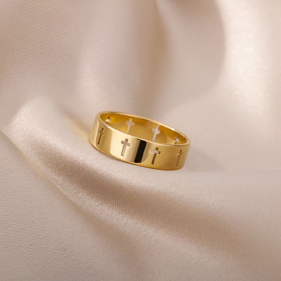 Christianartworkshop Divine Gold Cross Ring: A Simple Yet Deep Expression of Devotion - image 2