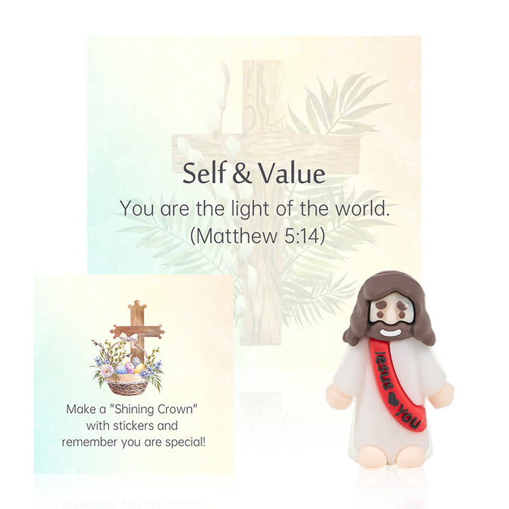 Christianartworkshop 5/10/20/30pcs Bible Verse Cards with Mini Jesus Figurines & Interactive Questions: Inspire and Educate - image 5