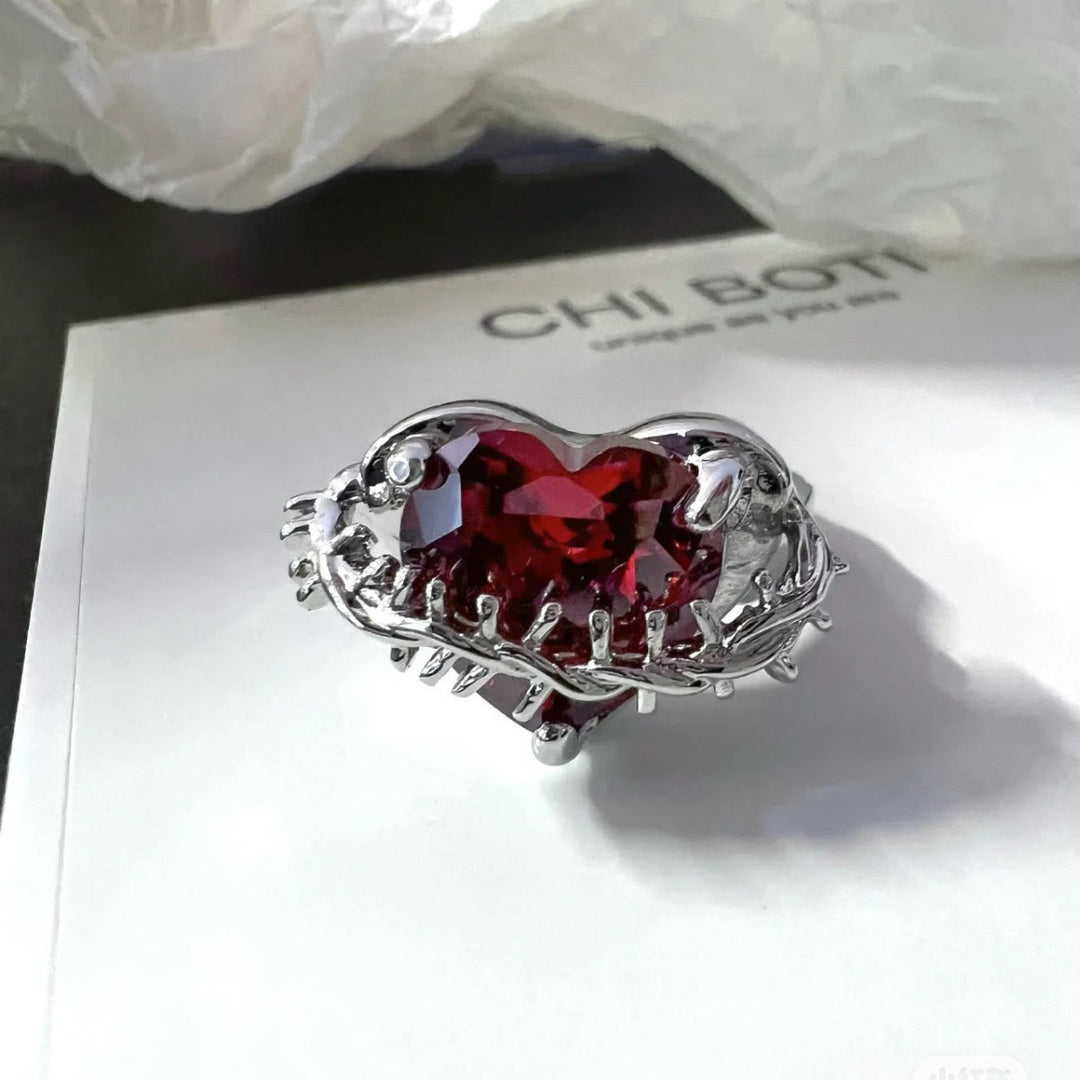 Christianartworkshop Divine Love & Thorns Ring: An Elegant Emblem of Spiritual Devotion - Adjustable(Suitable for AU Size O - AU Size Q) - image 0