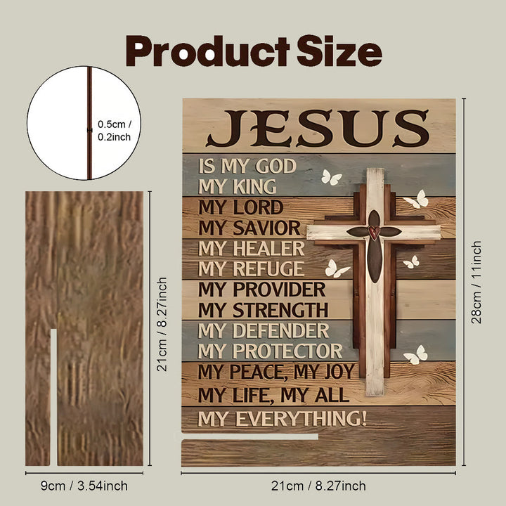 Christianartworkshop Wooden Cross Faith Decorative Plaque - Praise the Glory of Jesus