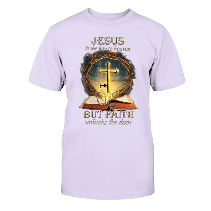 Christianartworkshop Key to Heaven Unisex Cotton T-Shirt - Purple - 2XL - image 12