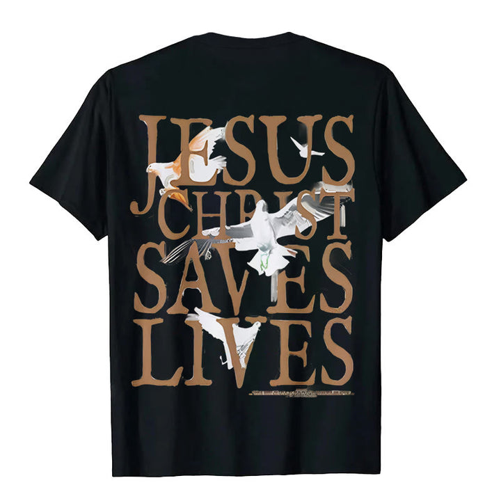 Christianartworkshop Jesus Face and Crown of Thorns Graphic T-Shirt - image 5