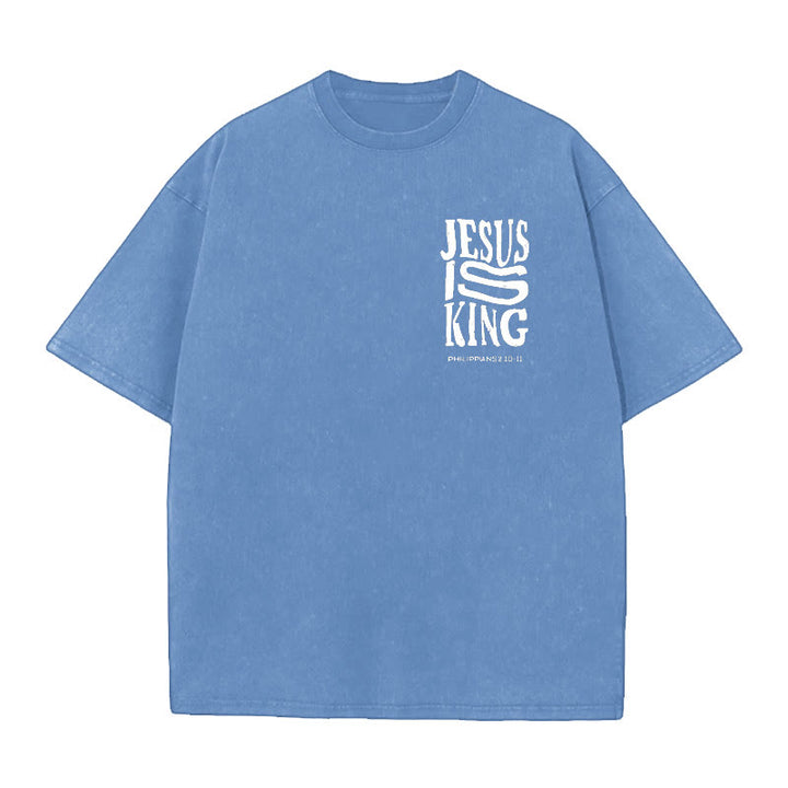 Christianartworkshop Jesus Is King Graphic T-Shirt - image 9