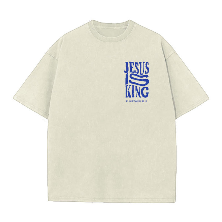 Christianartworkshop Jesus Is King Graphic T-Shirt - image 1