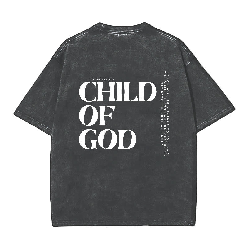 Christianartworkshop Child of God Graphic T-Shirt - Black - 5XL - image 2